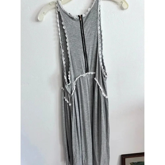 POL Olive Knit Sleeveless Scoop Neck Back Zipper Dress Size Large - Picture 7 of 7